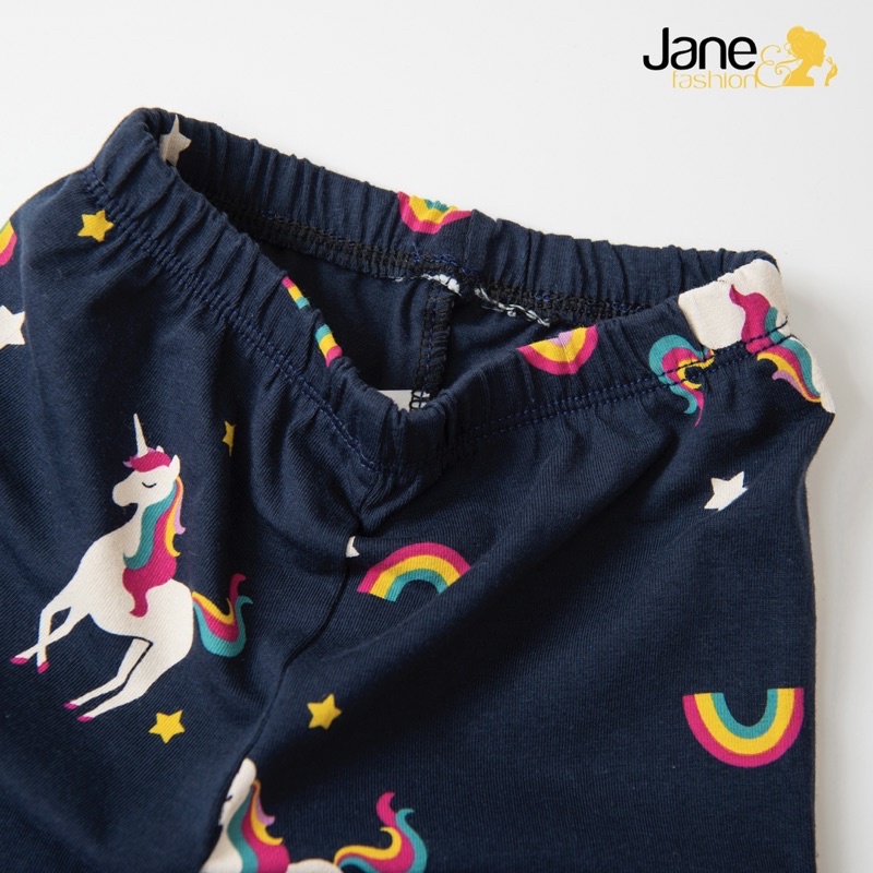 Quần legging cotton co giãn 4 chiều bé gái mềm 9-22kg