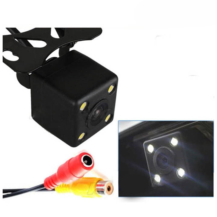 Camera lùi ô tô-Camera lùi 4 Led cao cấp chuyên ban đêm, chống nước, chống bám bụi, độ bền cao cần thiết cho chuyến đi