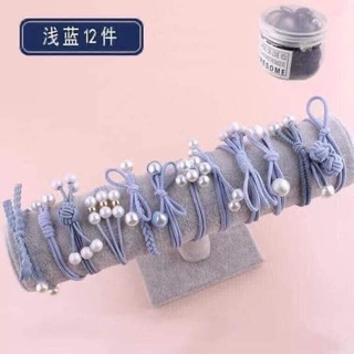 #Hộp chun cột tóc người lớn 12 món ( SHOPTRANGMON)
