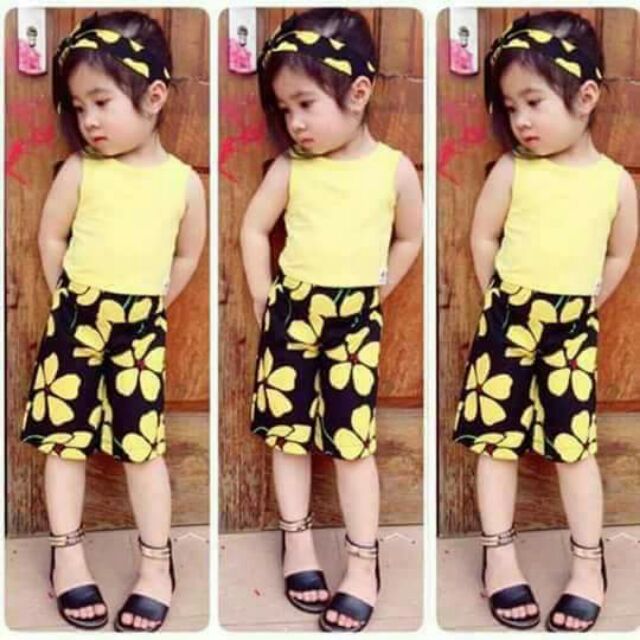 Combo 2 bộ croptop kèm băng đô