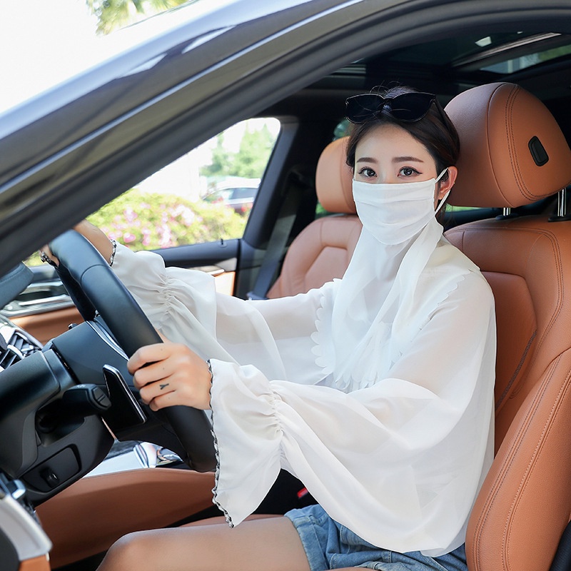 Áo Sơ Mi Chiffon Một Mảnh Tay Dài Chống Nắng Thời Trang Cho Nữ
