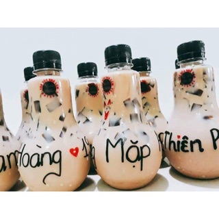 70-100 chai nhựa pet trà sữa các mẫu