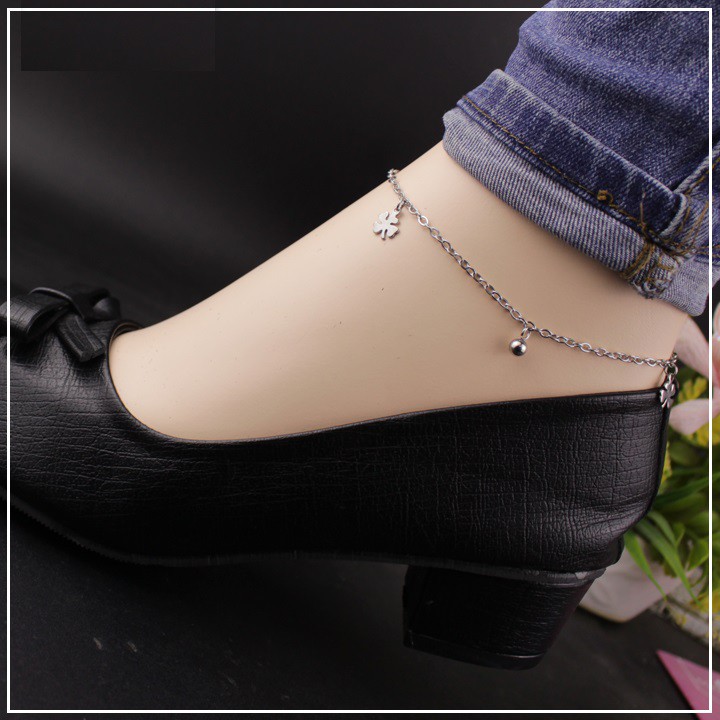 Lắc chân titan cỏ 4 lá cực xinh LC14 | BigBuy360 - bigbuy360.vn