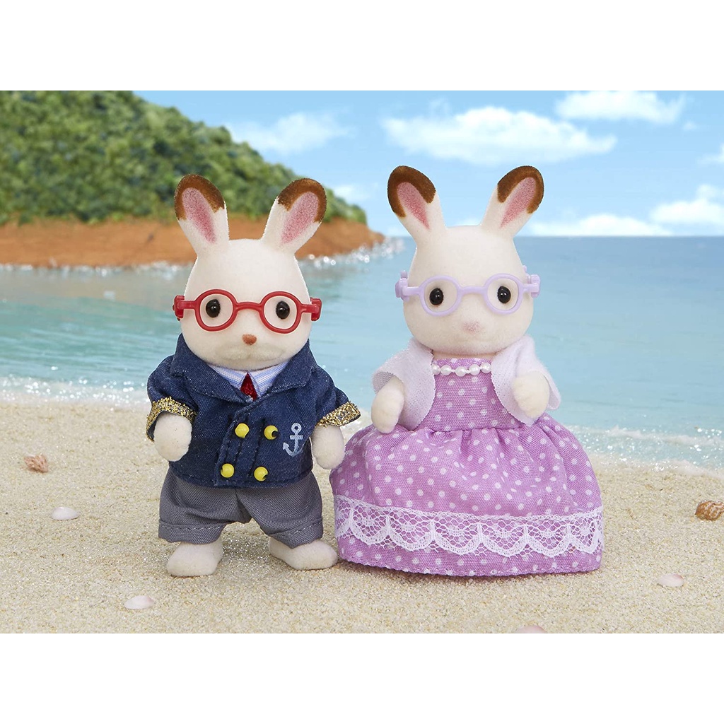 Đồ Chơi Sylvanian Families Ông Bà Thỏ Chocolate Rabbit Grandparents