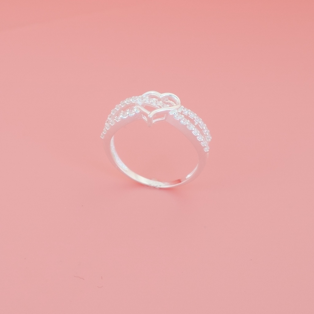 Nhẫn bạc 925 kiểu dáng mặt hình trái tim thời trang cho nữ ANTA Jewelry - ATJ6551M