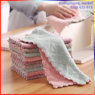 Combo 10 khăn lau bếp đa năng 2 mặt siêu thấm