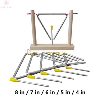 Music Triangle Metal Blown Orchestra Instrument Kids Length 9.7cm-19.3cm
