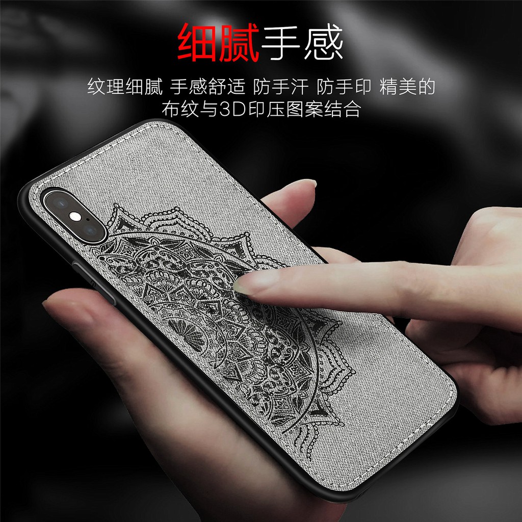 Ốp lưng mềm chống rơi in hình Mandala cho iPhone X Xs XR Max iXR iXS XSMAX