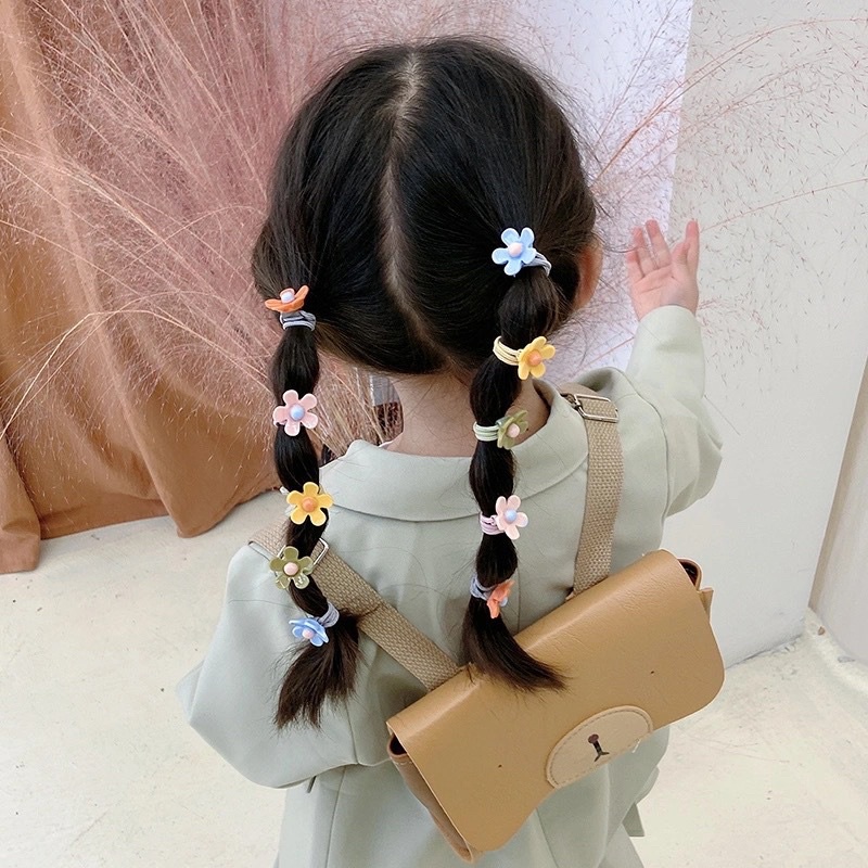 Set 10 Dây Buộc Tóc Cho Bé Gái Dễ Thương