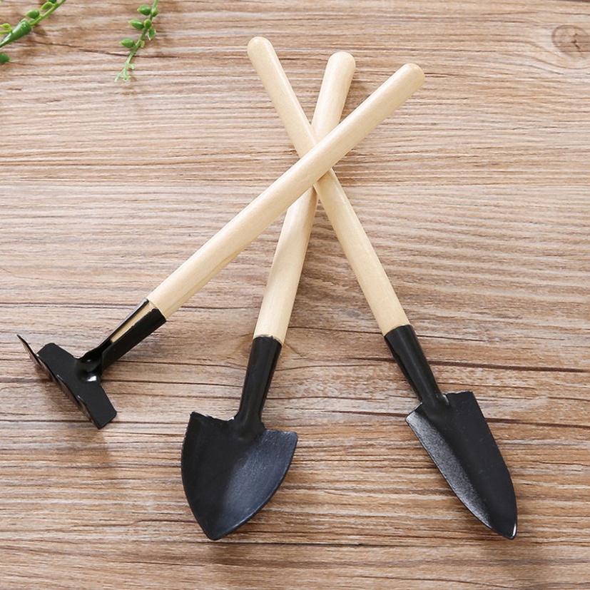 Bộ dụng cụ làm vườn mini bộ cuốc xẻng mini trồng cây cảnh dụng cụ 3 món chăm sóc cây cảnh làm vườn DANA
