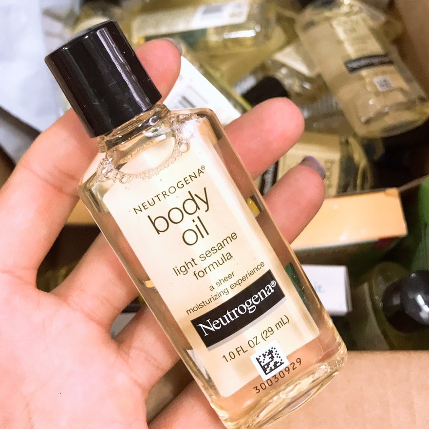 Dầu dưỡng thể Neutrogena Body Oil Light Sesame Formula - Mini 29ml