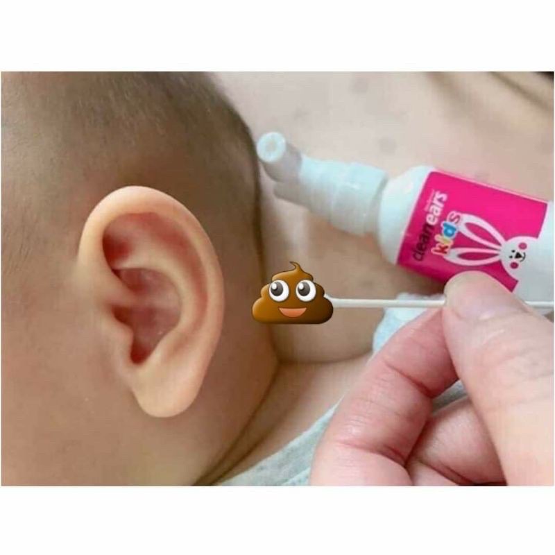 XỊT TAN RÁY TAI CLEAN EARS KIDS 30ml ( úc )