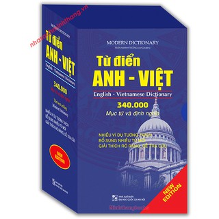 Sách - Từ điển Anh - Việt 340.000 mục từ và định nghĩa (bìa mềm)