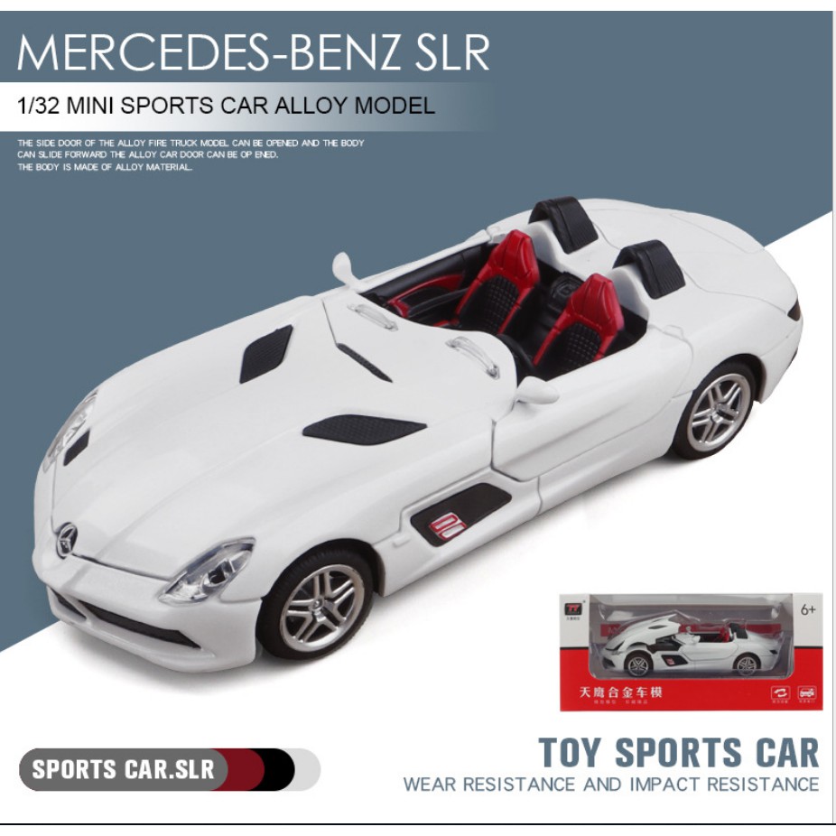 Ô tô Mô hình Mercedes Benz SLR stirling tỉ lệ 1:32. Mô hình siêu xe Mec