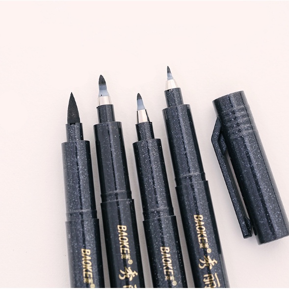 Bút Viết Thư Pháp, Vẽ Calligraphy, Kanji, Hán Tự, Chữ Nho, Chữ Hàn Baoke - Có Thể Bơm Mực