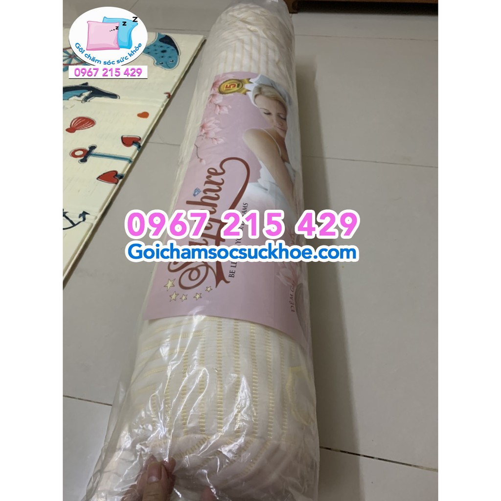 Gối ôm cao su foam Sapphire Massage - An toàn - Không giữ ẩm - Lưu thông khí - Thoáng mát cho 4 mùa