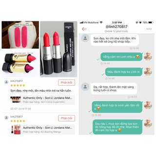 [ Gia tot] Son Lì Jordana Matte Lipstick - Authentic Only