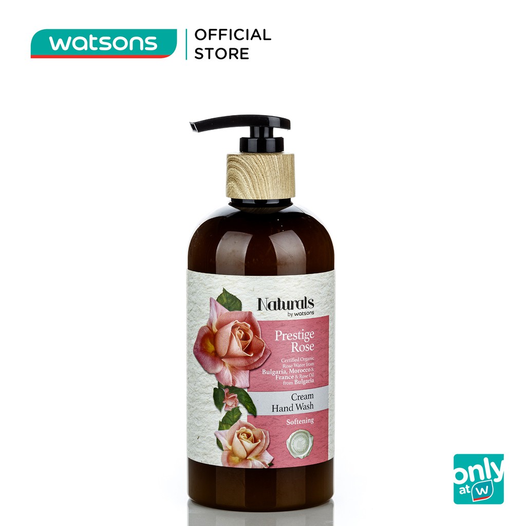 Kem Rửa Tay Naturals By Watsons Chiết Xuất Hoa Hồng 400ml