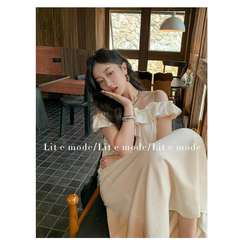 Đầm Hai Dây Hở Vai Dáng Dài Thời Trang 63989 Dành Cho Bạn Nữ