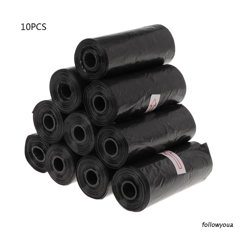 Bộ 10 Cuộn Túi Đựng Rác Phân Hủy Sinh Học Màu Đen