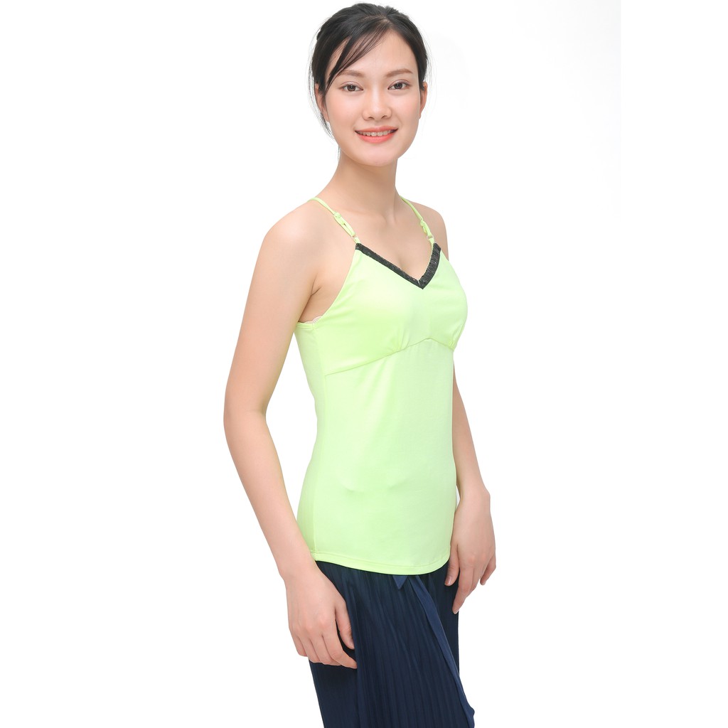 Áo hai dây nữ vàng chanh Narsis L7021