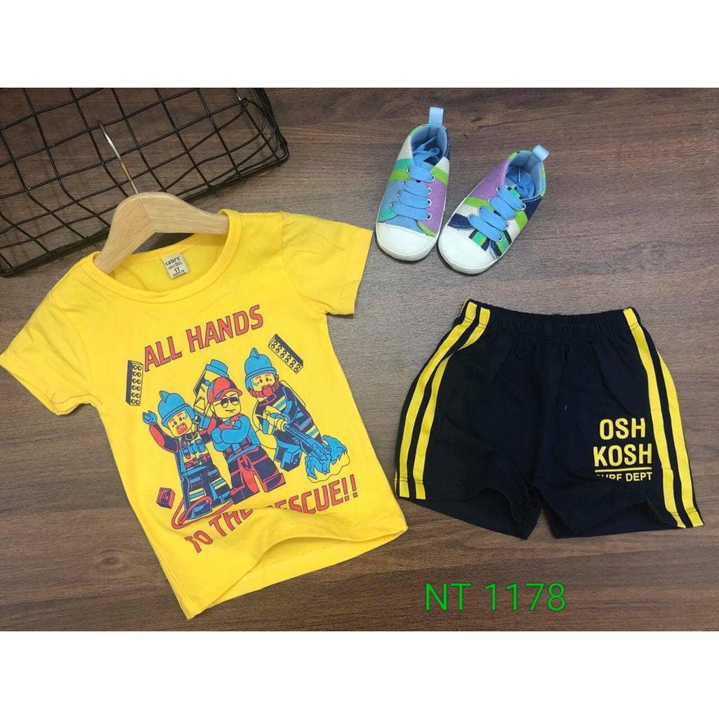Set 5 bộ thun Carter's cho bé trai