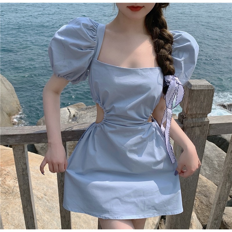 Đầm Hở Lưng Kiểu Hàn Quốc Thiết Kế Xinh Xắn Hợp Thời Trang Váy | BigBuy360 - bigbuy360.vn