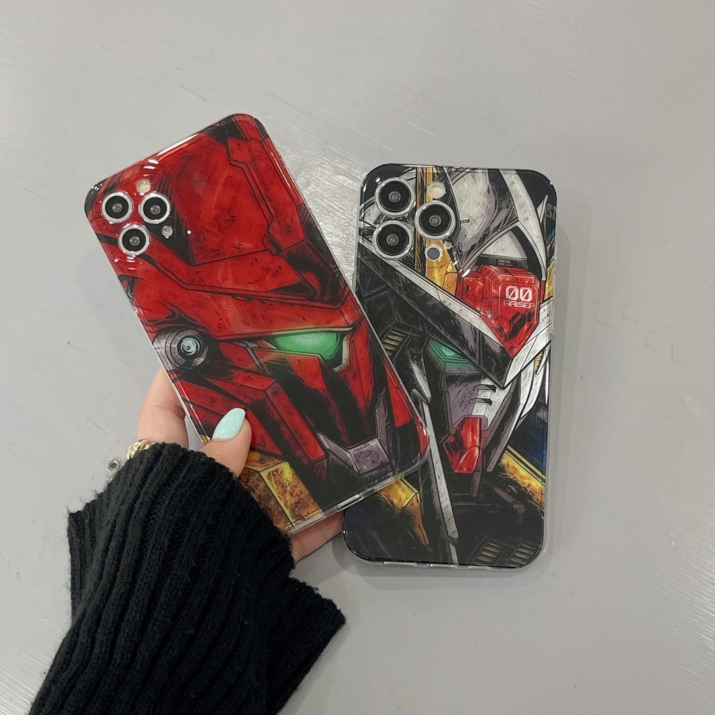 Ốp Điện Thoại Nhựa pvc Cứng In Hình Gundam Hoạt Hình iPhone11 11promax iPhone12 12pro 12promax iPhone13 13pro 13promax iPhone14 14plus 14pro 14promax