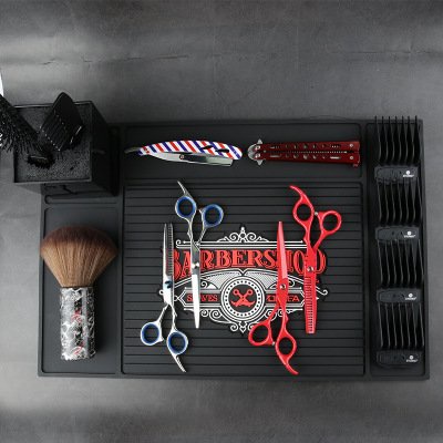 Thảm lót cao su để tông đơ và đồ nghề tóc (BARBERSHOP)