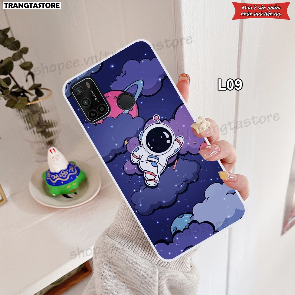 Ốp dẻo trong Vsmart Joy 4 - Star 5 - Live 4 in hình vũ trụ, phi hành gia, spaceX