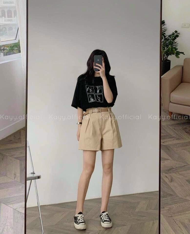 Set bộ phông Snoop dog kèm short kaki siêu xinh