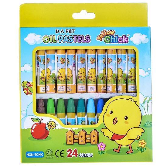 Sáp dầu Dooly Hộp giấy,Sáp Con gà, Dooly Oil Pastel-Dụng cụ vẽ Tâm Tâm