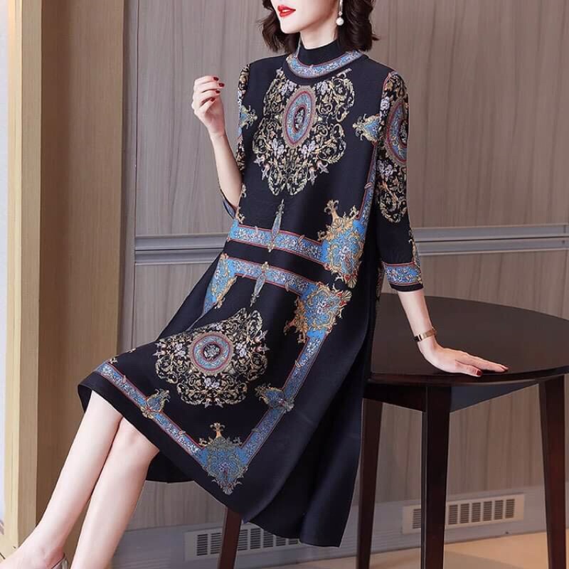 Đầm nữ cao cấp dáng suông gọn bụng NP2522