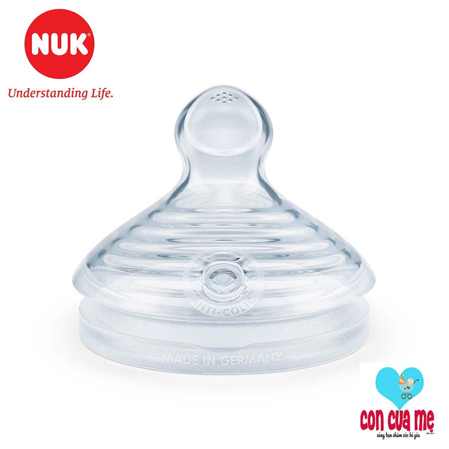 [Chính hãng có tem PP] Bình sữa NUK thủy tinh Nature Sense 120-240ml núm ti Silicone