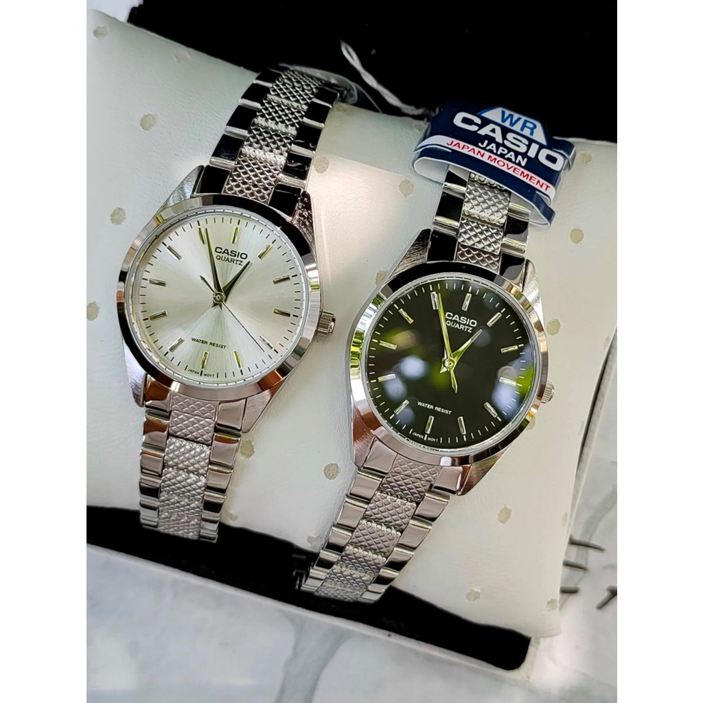 Đồng hồ Nữ Casio LTP-1274D-7A, đồng hồ chính hãng, dây thép bạc mặt bạc