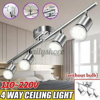 Modern ceiling light round/straight bar gu10 ceiling spotlight led lamp 3/4 way