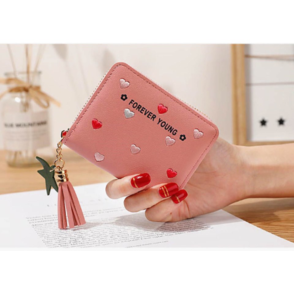 VÍ NỮ CẦM TAY FROM KOREA SIÊU CẤP MƯA TIM V244 HOT TREND | BigBuy360 - bigbuy360.vn