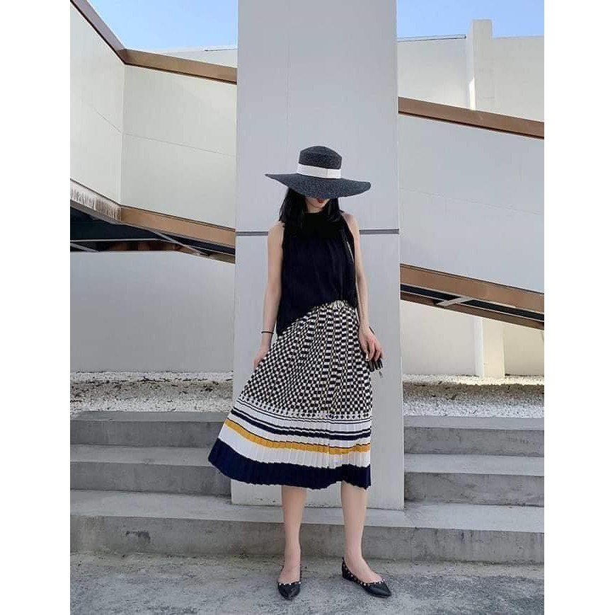 Chân váy dập li