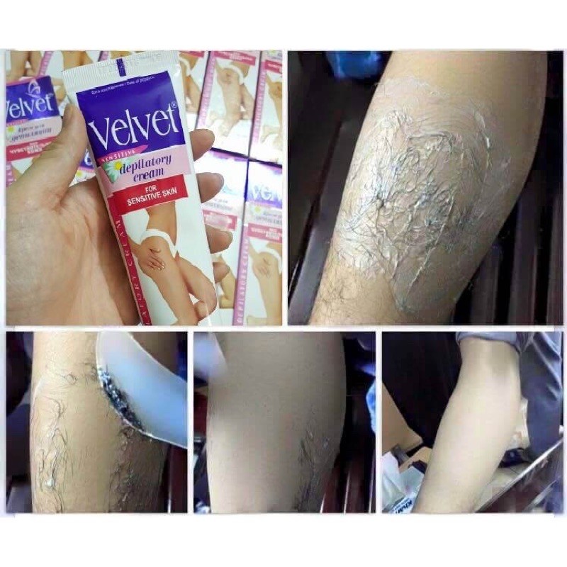 KEM TẨY LÔNG VELVET CHO DA NHẠY CẢM DEPILATORY NGA 100ML