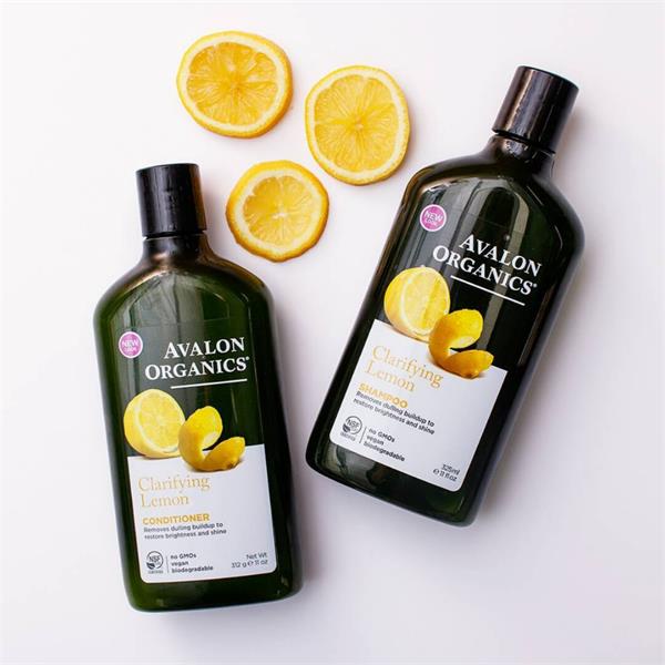 DẦU GỘI & XẢ LÀM BÓNG TÓC AVALON ORGANICS CLARIFYING LEMON 325ml