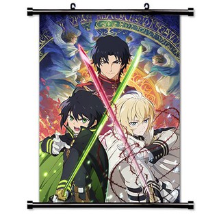 Poster vải anime Owari no Seraph 40x60 tranh vải
