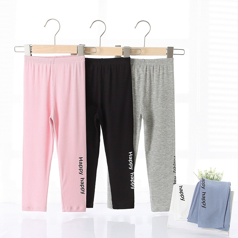 Quần Legging In Chữ Thời Trang 2023 Dành Cho Bé Gái Size 100-150
