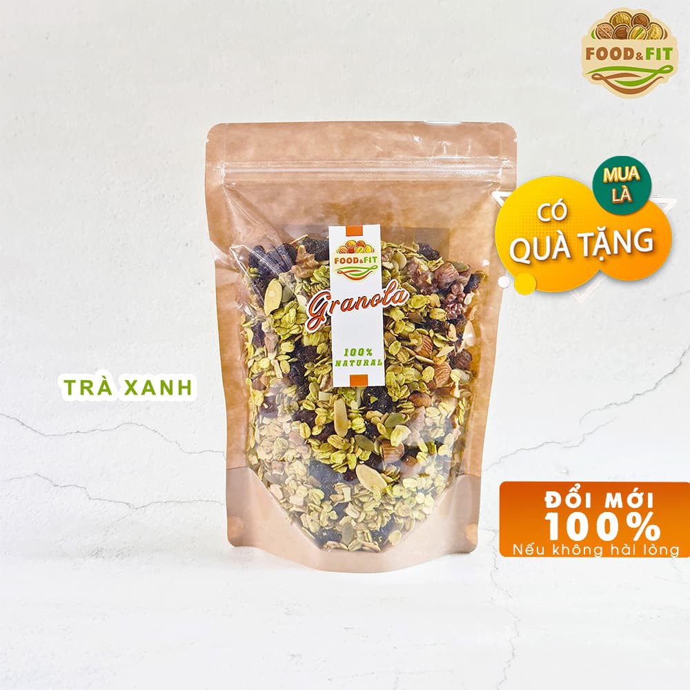 Ngũ cốc giảm cân Granola Food&amp;Fit - vị trà xanh Nhật Bản nguyên chẩt