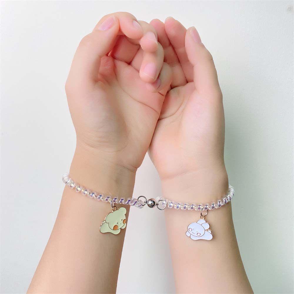 EXPEN Vòng Tay Nam Châm Dây Cao Su Mặt Hình Phi Hành Gia Cho Bạn Trai