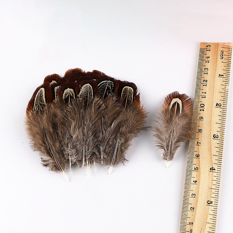 20 Chiếc Tự Nhiên Pheasant Lông Vũ Plume Thủ Công Trang Sức Làm Màu Đám Cưới Lông Vũ DIY Tiệc Giáng Sinh Trang Trí 5-8cm