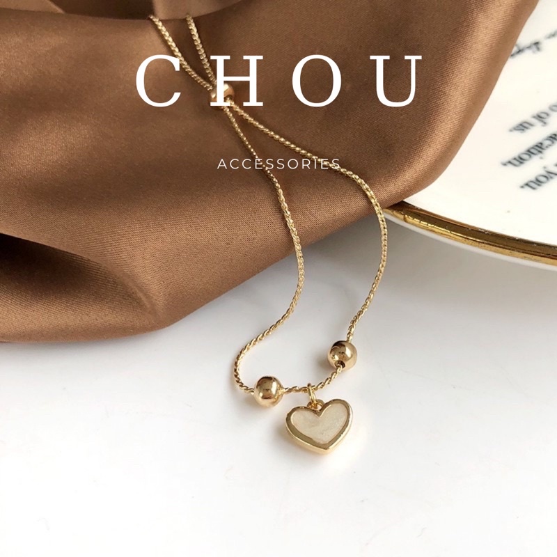 Vòng Tay Trái Tim Dây Rút | CHOU ACCESSORIES |