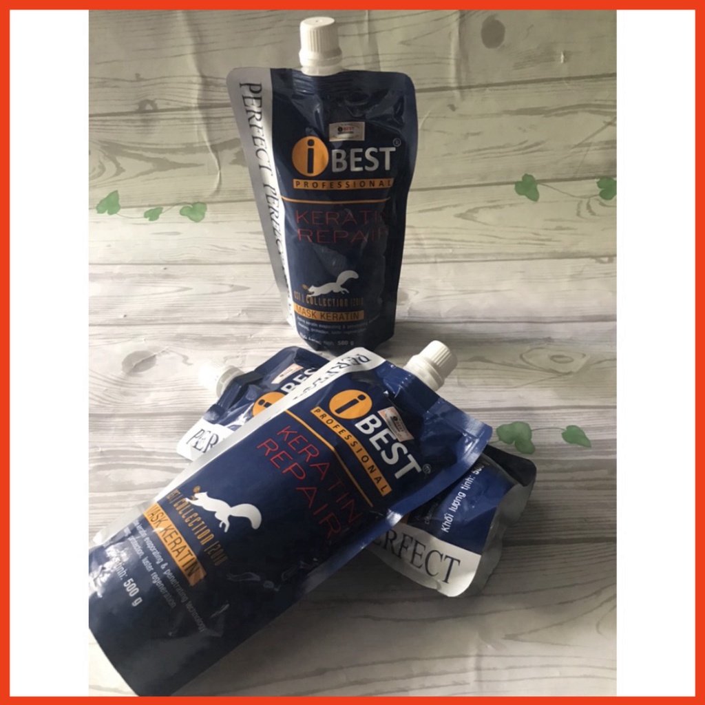 Hấp dầu iBEST Keratin Repair ( túi 500ml )