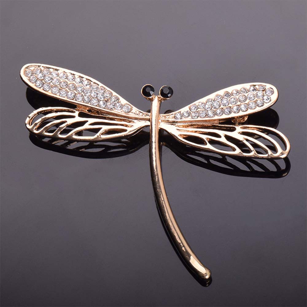 Trâm cài áo hình chuồn chuồn đính đá thời trang cho nữ