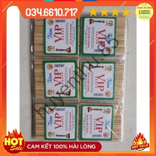 Vỉ 30 gói ( nhỏ ) tăm tre Vip - Tăm tre xỉa răng loại đẹp