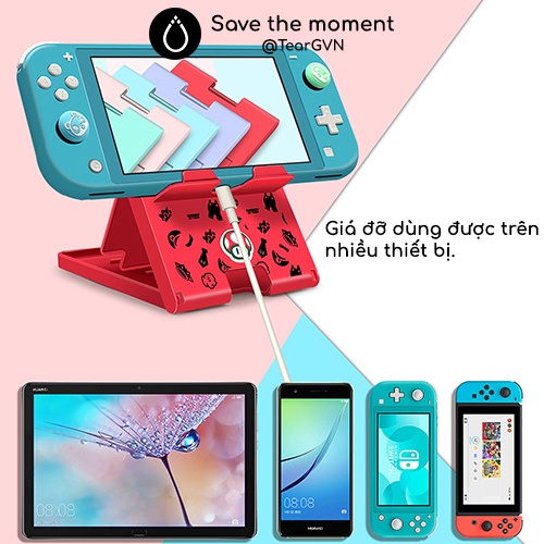 Giá đỡ đứng nhiều kiểu cho Nintendo Switch / Lite / Mobile / IPad